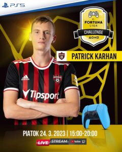 🔴⚫️🎮 e-FORTUNA LIGA CHALLENGE už dnes 👀 Spartakovcov bude reprezentovať Patrick Karhan, ktorý si zároveň zvolil v hre FIFA 23 Wo…