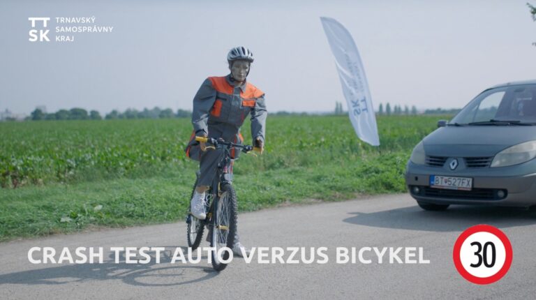 💥 POZRITE SI, AKO DOPADOL CRASH TEST AUTA A BICYKLA

✅ Počas kampane Európsky týždeň mobility Slovensko sme ako prví na Slovensk…