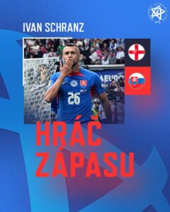 #slovenskisokoli ⚽ hráčom osemfinále s Anglickom sa stal IVAN SCHRANZ rozhodli ste o tom svojimi hlasmi na FB a IG SFZ