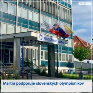 S hrdosťou sme dnes vyvesili olympijskú vlajku na Mestskom úrade v Martine, aby sme vyjadrili našu podporu všetkým slovenským šp…
