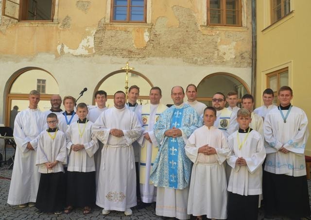 V Hlohovci zavŕšili slávenie Nanebovzatia Panny Márie na miestnom zámku